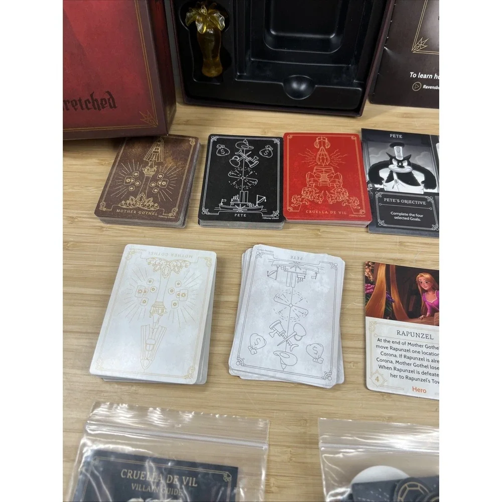 Disney‎ Villainous Replacement Parts Pete Board Cards Tokens Perfectly Wretched